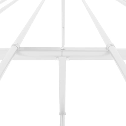 Metal Bed Frame without Mattress White 160x200cm