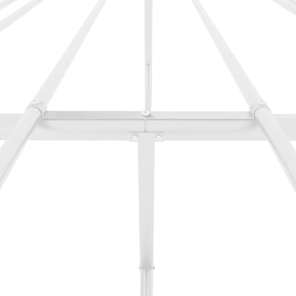 Metal Bed Frame without Mattress White 193x203cm