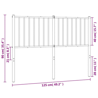 Metal Replace Headboard White 120 cm
