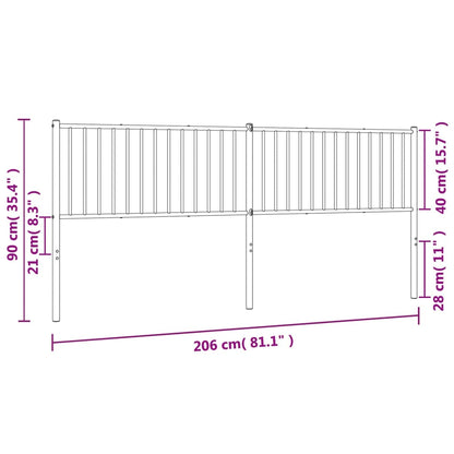 Metal Replace Headboard White 200 cm