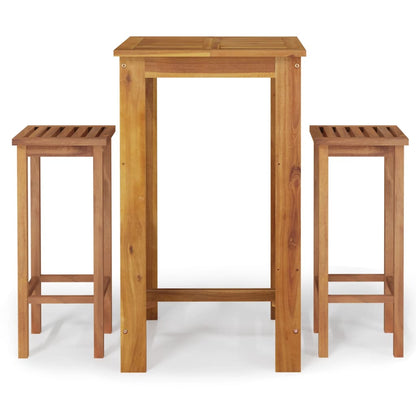 Garden Bar Set | Natural Acacia Wood | Solid Acacia Wood | Medium