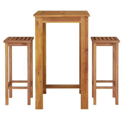 Garden Bar Set | Natural Acacia Wood | Solid Acacia Wood | Medium