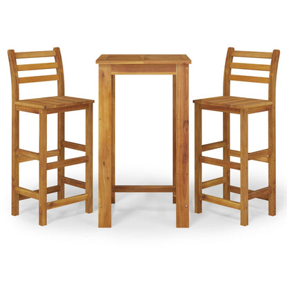 Garden Bar Set | Natural wood | Solid acacia wood | Medium | Durable