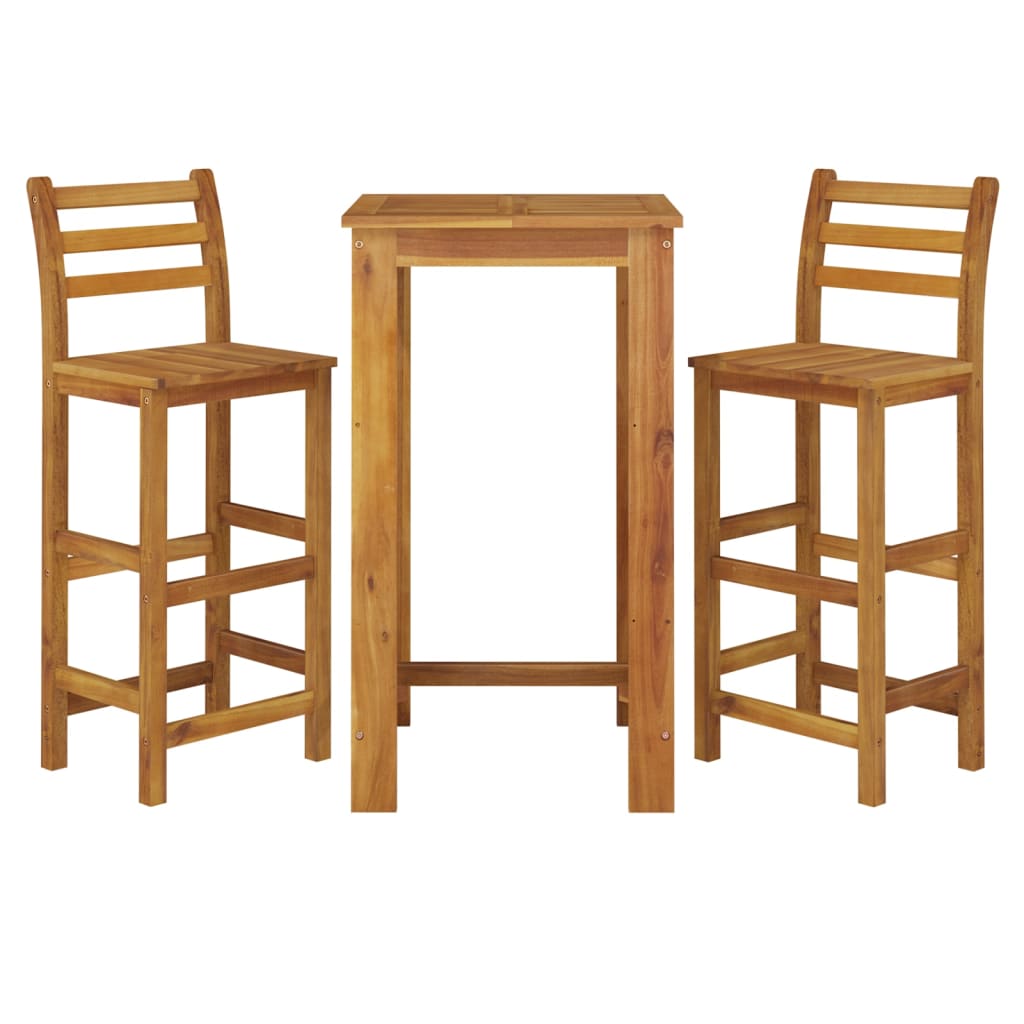 Garden Bar Set | Natural wood | Solid acacia wood | Medium | Durable