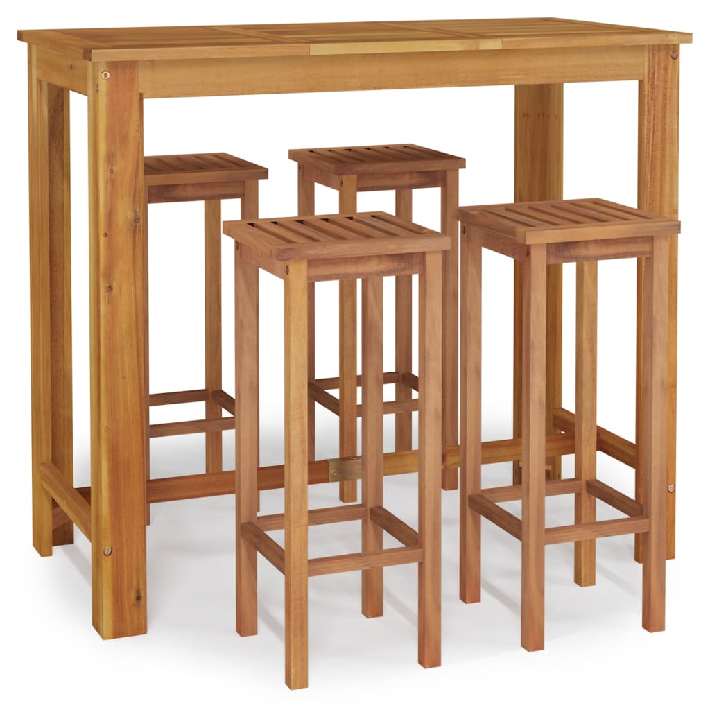 Garden Bar Set | Natural wood | Solid acacia wood | Standard | Durable