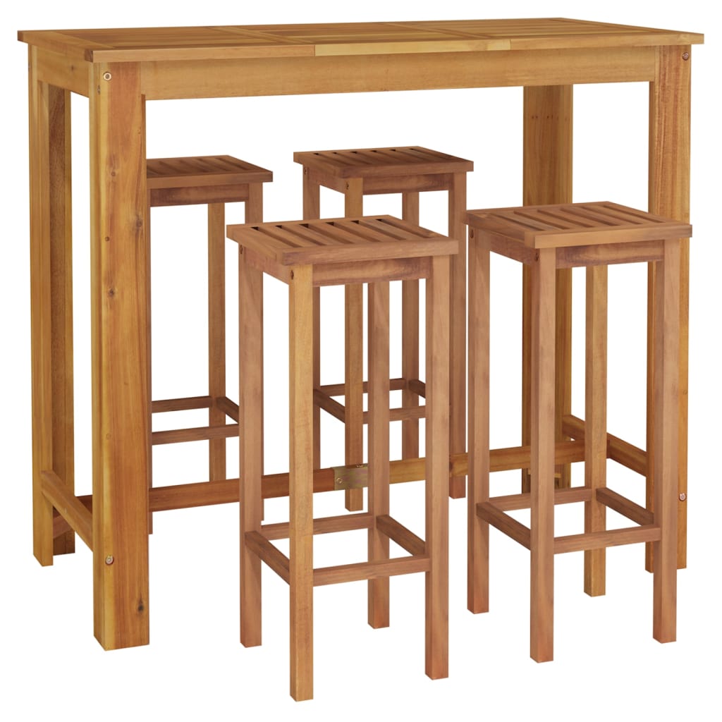 Garden Bar Set | Natural wood | Solid acacia wood | Standard | Durable