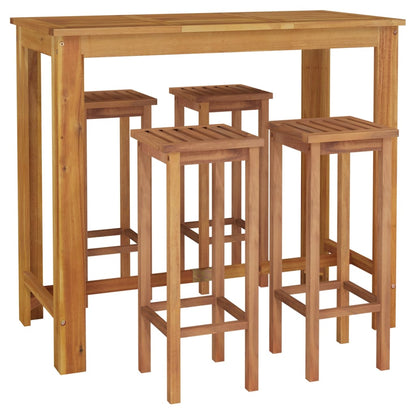 Garden Bar Set | Natural wood | Solid acacia wood | Standard | Durable