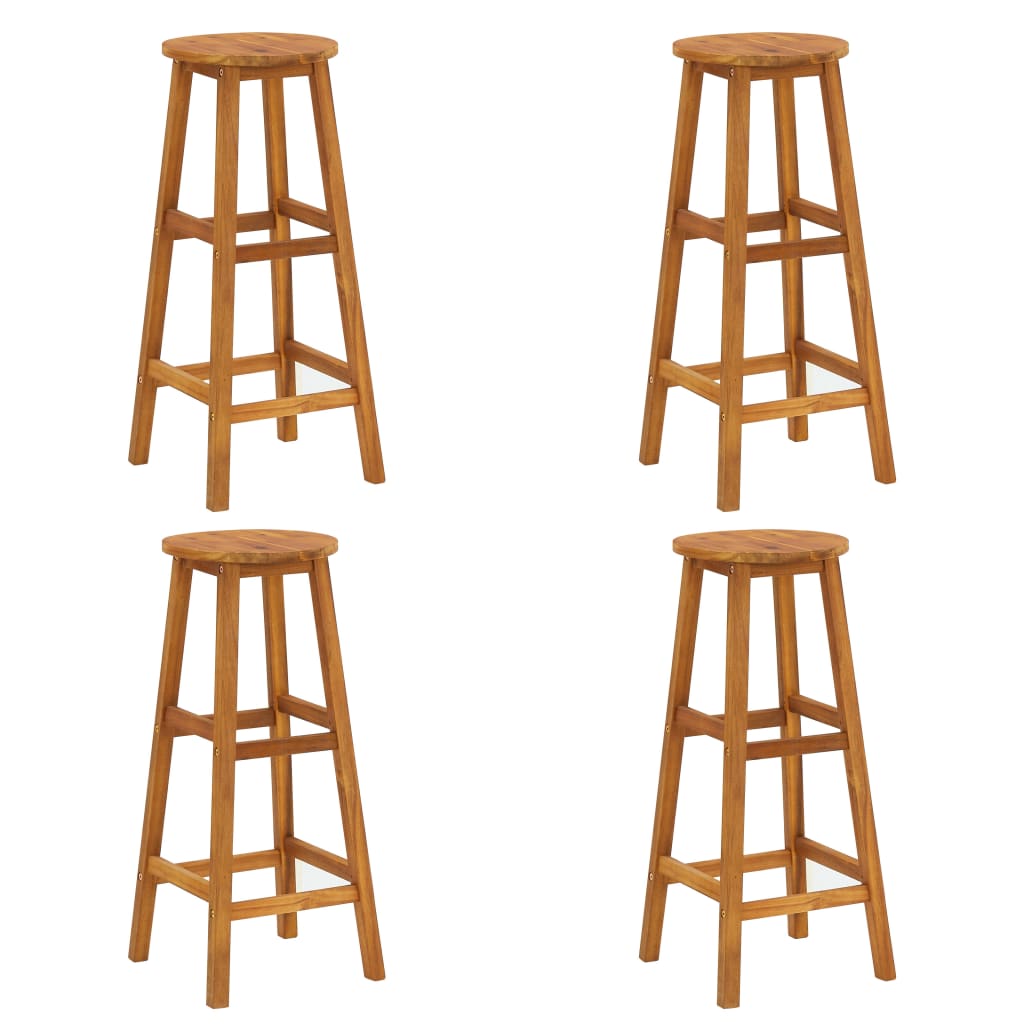 Garden Bar Set | Natural Wood | Solid Acacia Wood | For 4 people