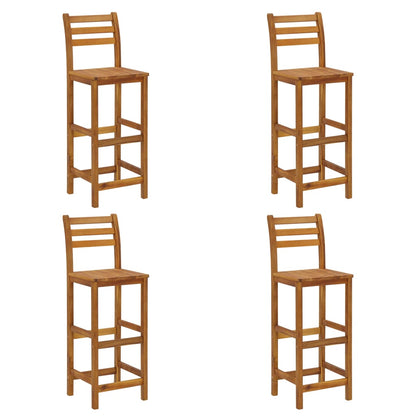 Garden Bar Set | Natural Wood | Solid Acacia Wood | 5 Piece Set | Tough
