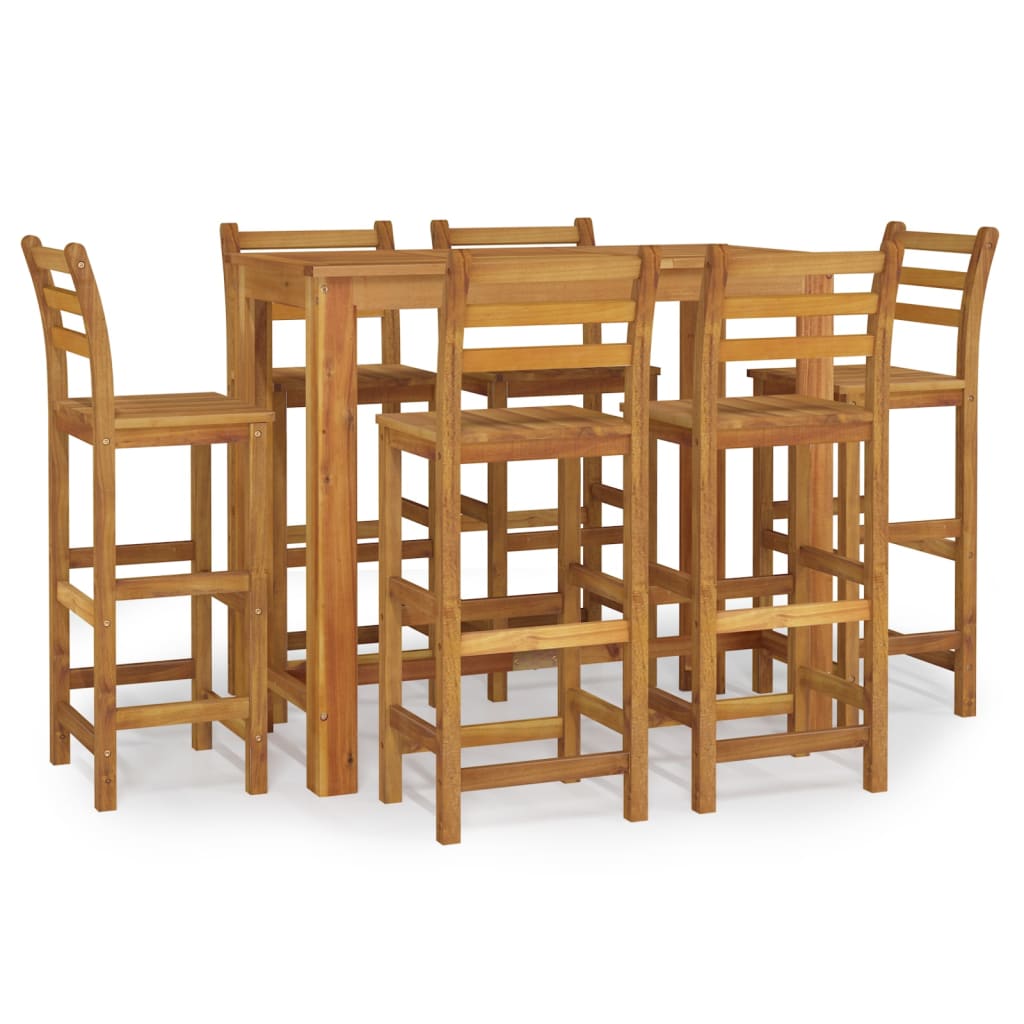 Garden Bar Set | Natural Brown | Solid Acacia wood | Medium | Durable