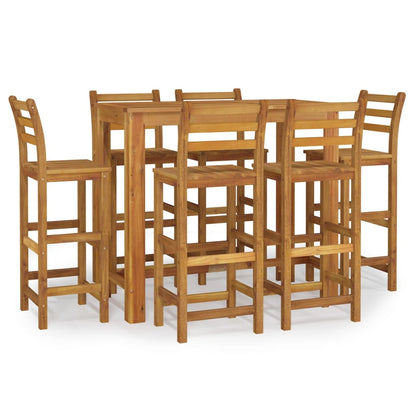 Garden Bar Set | Natural Brown | Solid Acacia wood | Medium | Durable