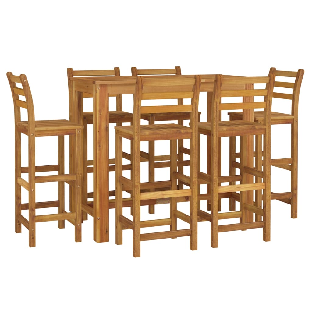 Garden Bar Set | Natural Brown | Solid Acacia wood | Medium | Durable