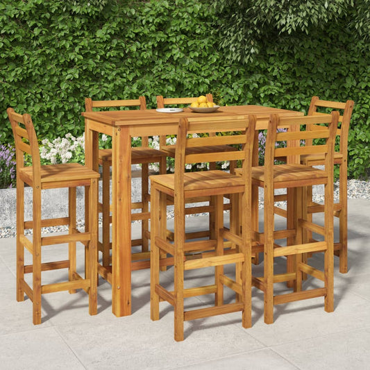 Garden Bar Set | Natural Brown | Solid Acacia wood | Medium | Durable