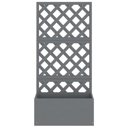 Trellis Planters 2 pcs Grey 65x33x135 cm WPC