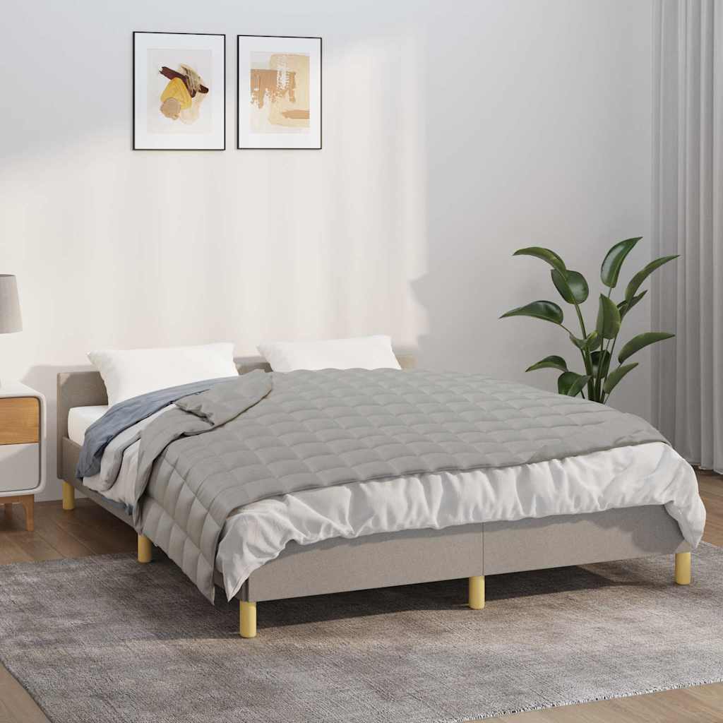 Weighted Blanket Grey 140x200 cm Single 10 kg Fabric