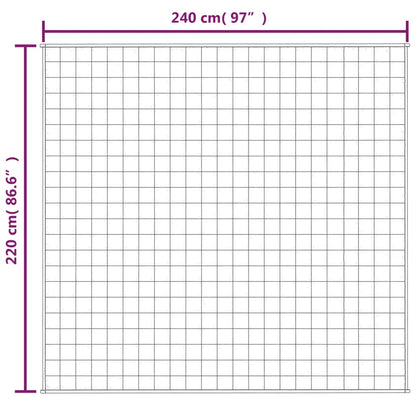 Weighted Blanket Grey 220x240 cm King 11 kg Fabric