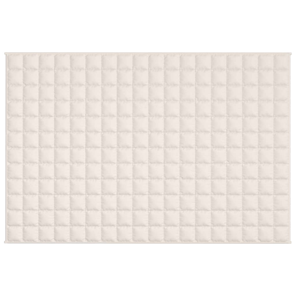 Weighted Blanket Light Cream 122x183 cm 9 kg Fabric