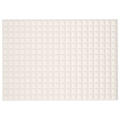 Weighted Blanket Light Cream 137x200 cm Single 6 kg Fabric