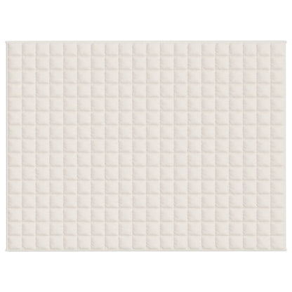 Weighted Blanket Light Cream 152x203 cm 11 kg Fabric