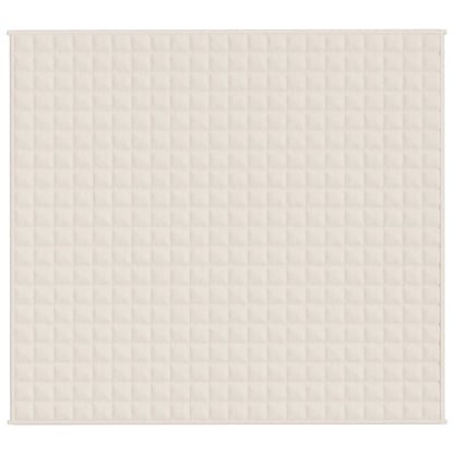 Weighted Blanket Light Cream 200x230 cm 9 kg Fabric