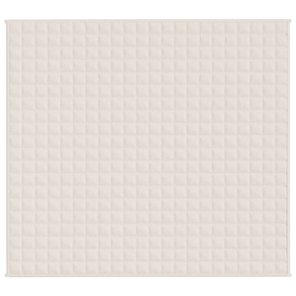 Weighted Blanket Light Cream 200x230 cm 13 kg Fabric