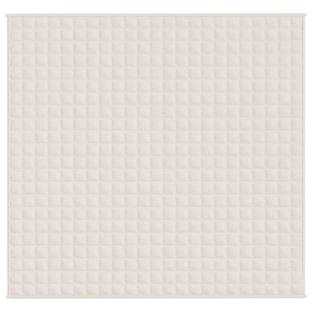 Weighted Blanket Light Cream 220x230 cm King 15 kg Fabric