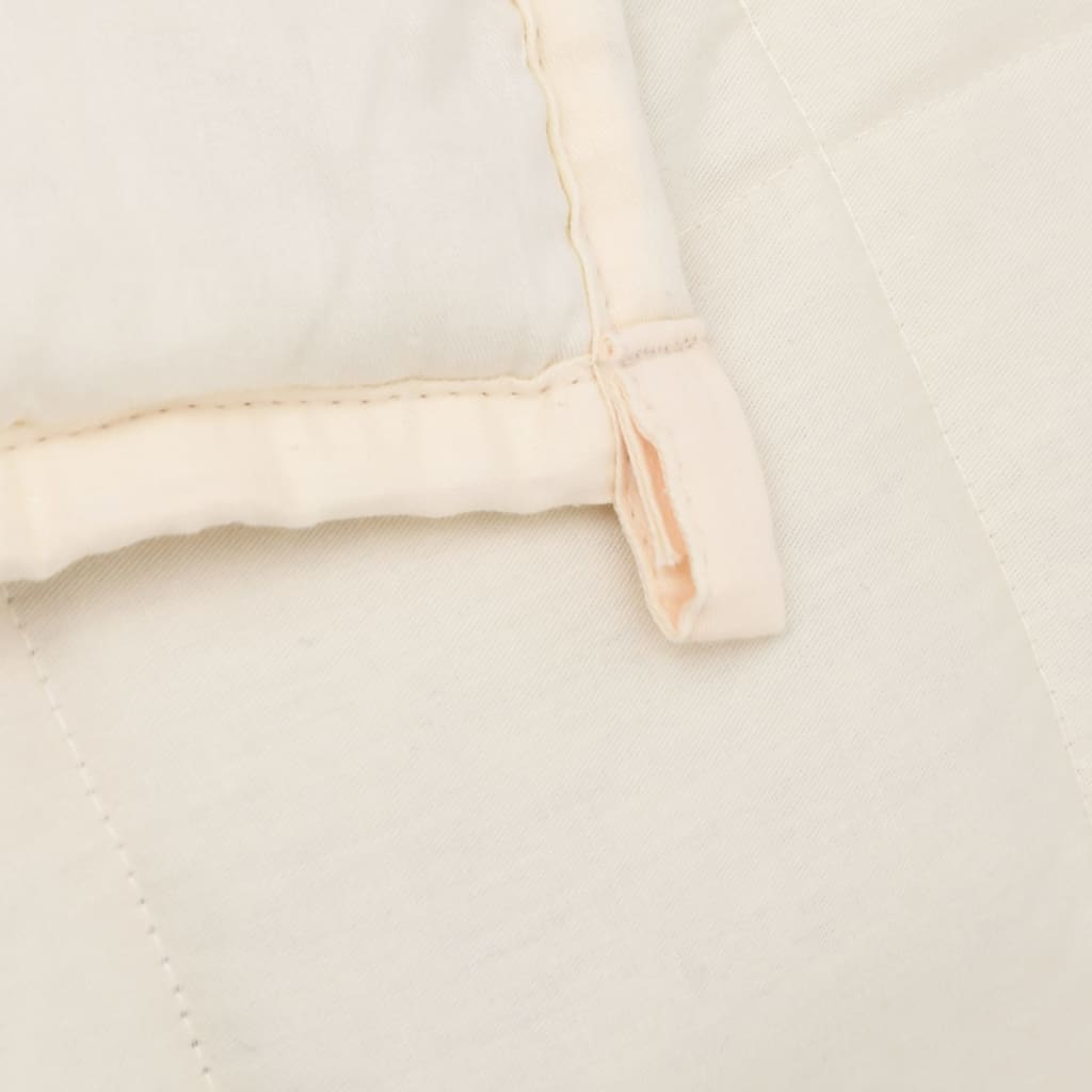 Weighted Blanket Light Cream 220x230 cm King 15 kg Fabric