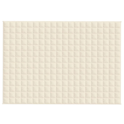 Weighted Blanket Light Cream 137x200 cm Single 10 kg Fabric