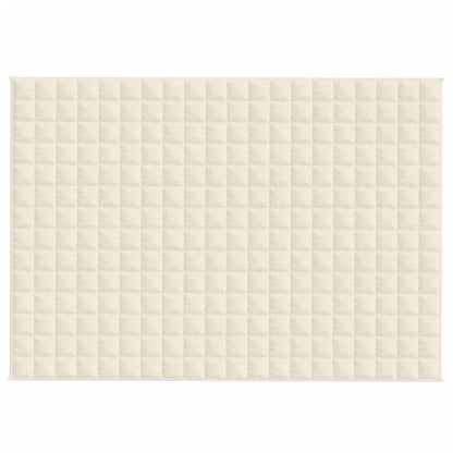 Weighted Blanket Light Cream 140x200 cm Single 10 kg Fabric
