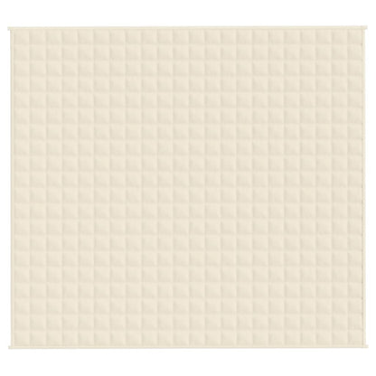 Weighted Blanket Light Cream 200x220 cm 9 kg Fabric