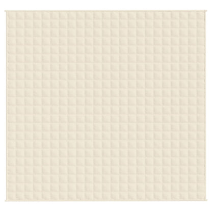 Weighted Blanket Light Cream 220x230 cm King 11 kg Fabric