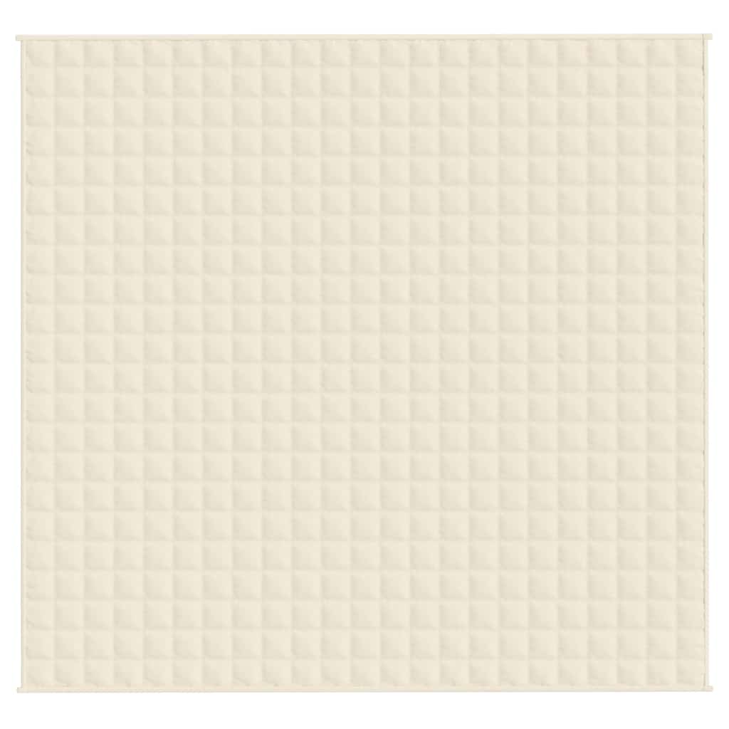 Weighted Blanket Light Cream 220x240 cm King 15 kg Fabric