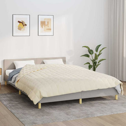 Weighted Blanket Light Cream 220x240 cm King 15 kg Fabric