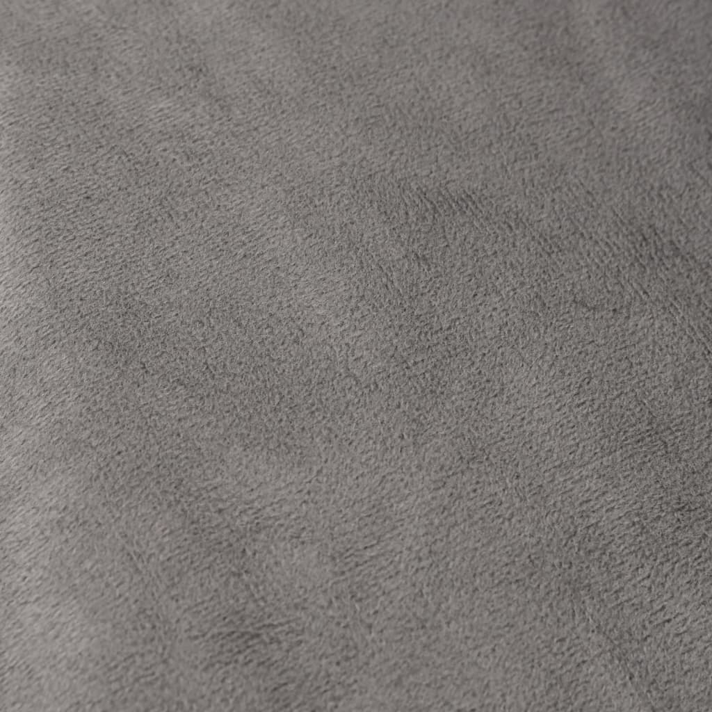 Weighted Blanket With Cover | Grey | Cotton Fabric | 122 x 183 cm