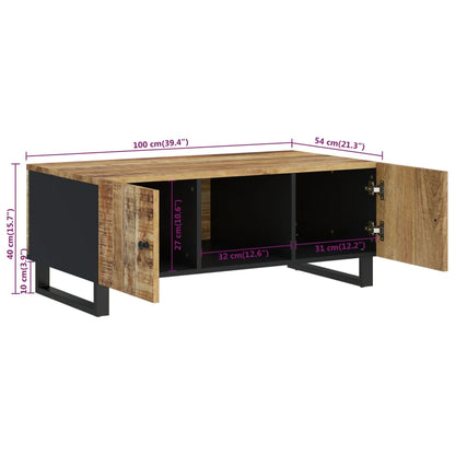 Coffee Table 100x54x40 cm Solid Wood Mango&Engineered Wood