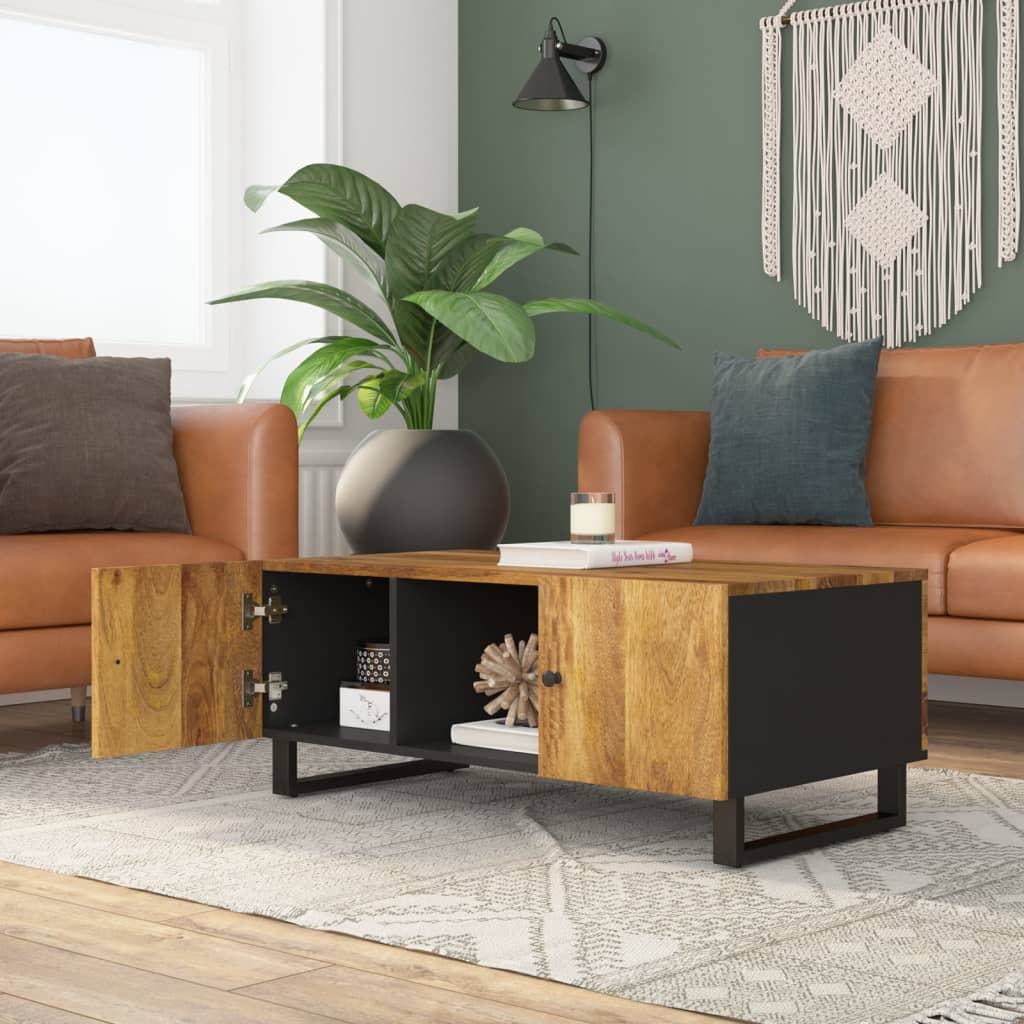 Coffee Table 100x54x40 cm Solid Wood Mango&Engineered Wood