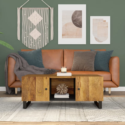 Coffee Table 100x54x40 cm Solid Wood Mango&Engineered Wood
