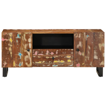 TV Cabinet 105x33,5x46 cm Solid Wood Reclaimed&Engineered Wood