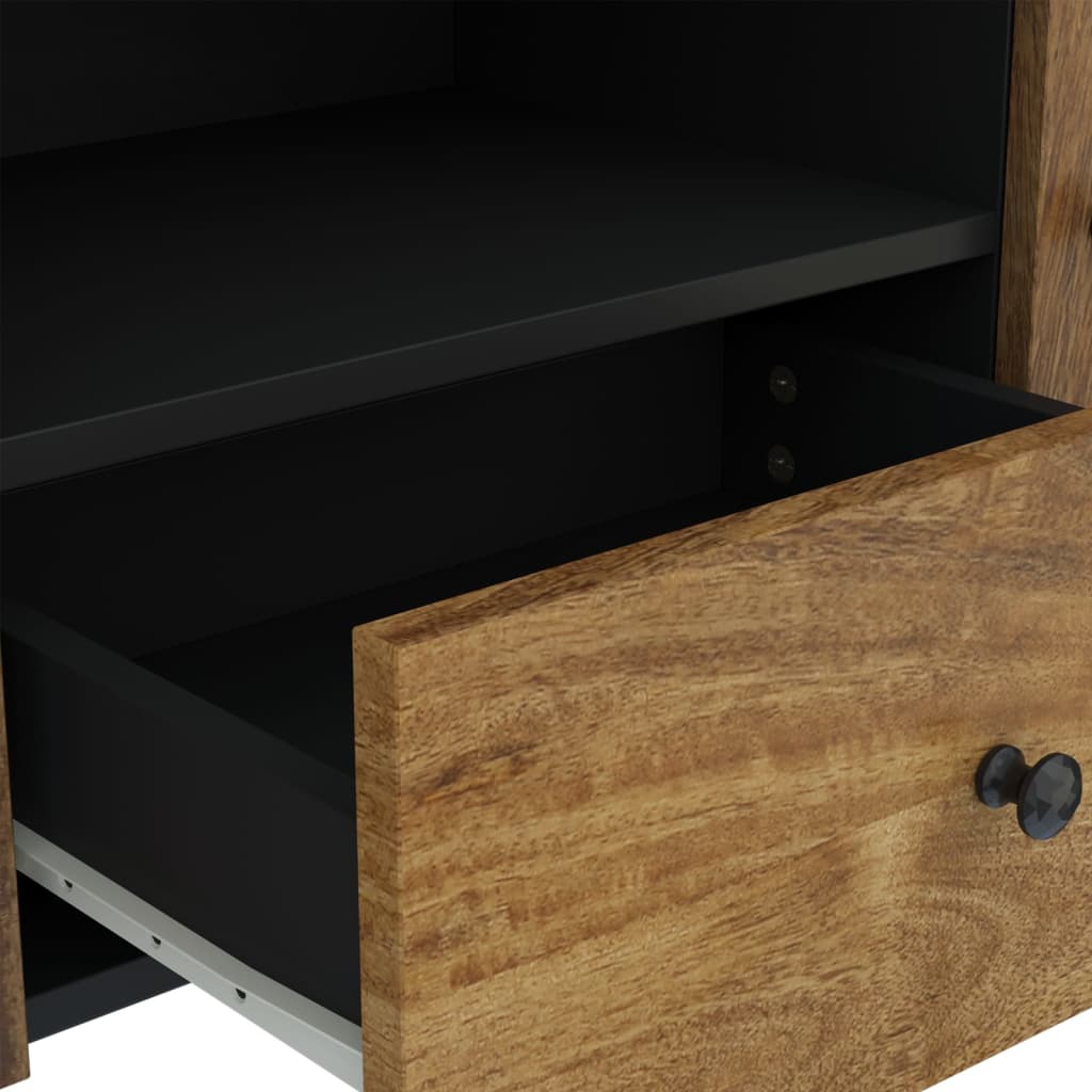 TV Cabinet 105x33.5x46 cm Solid Wood Mango&Engineered Wood