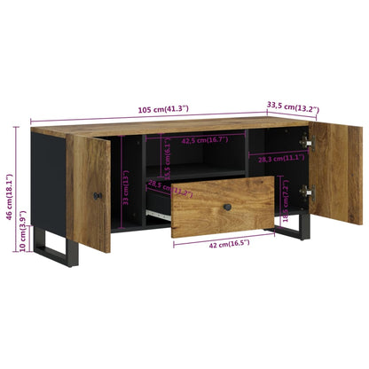TV Cabinet 105x33.5x46 cm Solid Wood Mango&Engineered Wood