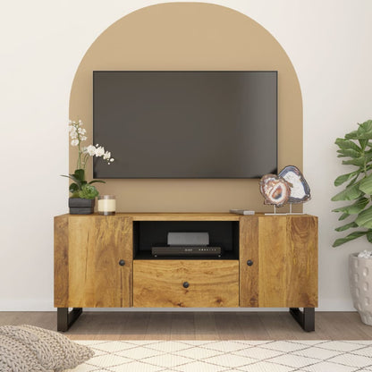 TV Cabinet 105x33.5x46 cm Solid Wood Mango&Engineered Wood