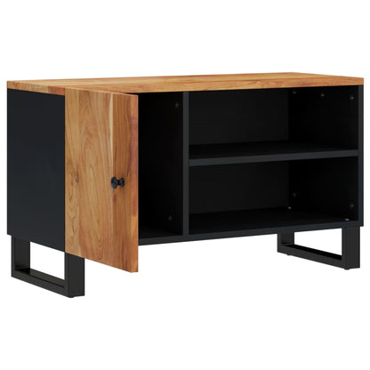 TV Cabinet 80x33x46 cm Solid Wood Acacia&Engineered Wood