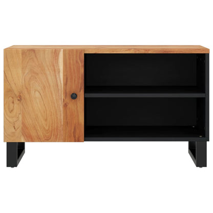 TV Cabinet 80x33x46 cm Solid Wood Acacia&Engineered Wood