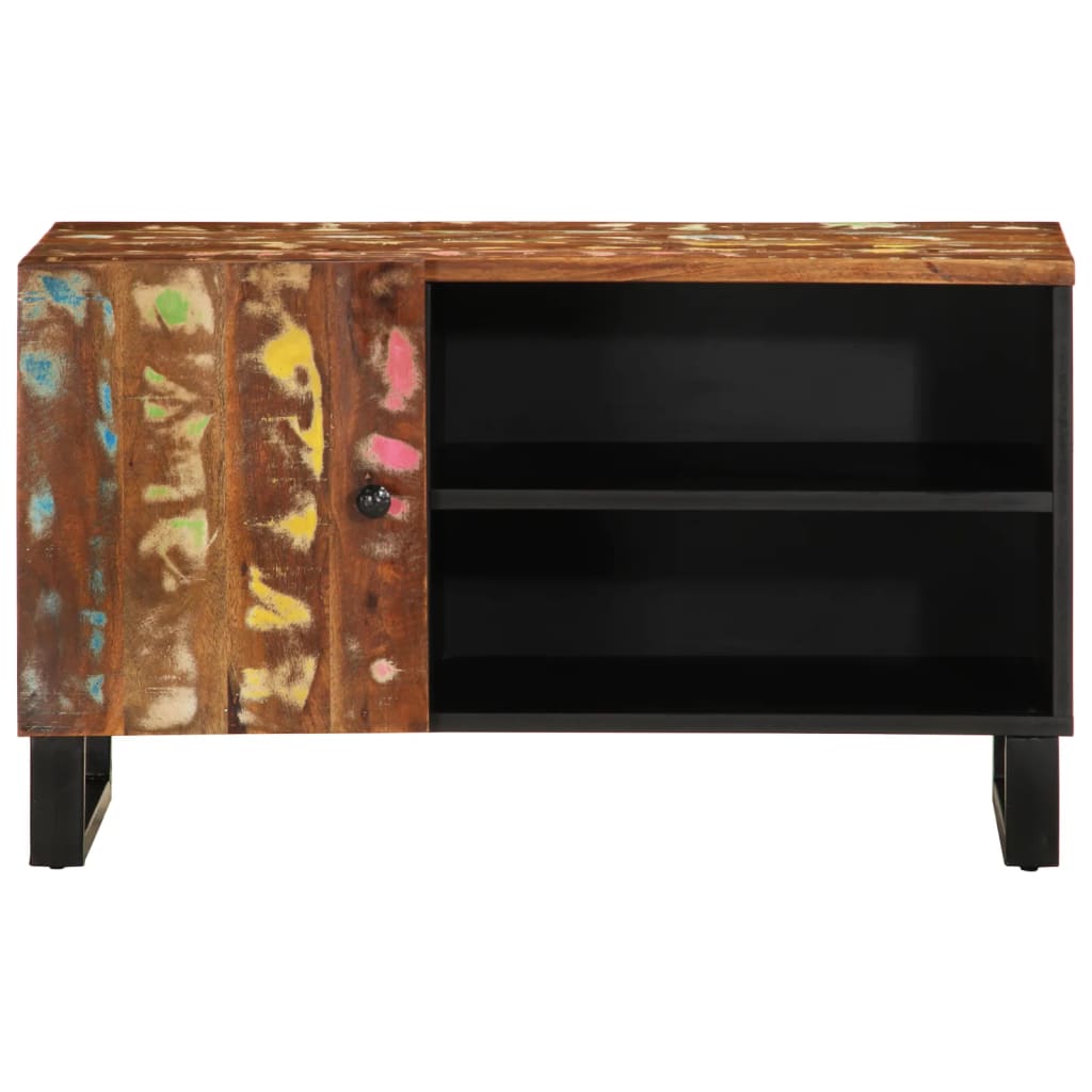 TV Cabinet 80x33x46 cm Solid Wood Reclaimed&Engineered Wood