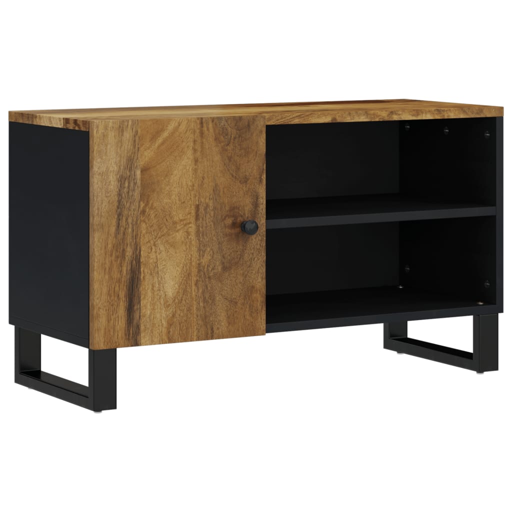 TV Cabinet 80x33x46 cm Solid Wood Mango&Engineered Wood