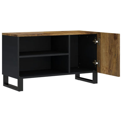 TV Cabinet 80x33x46 cm Solid Wood Mango&Engineered Wood