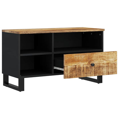 TV Cabinet 80x33x46 cm Solid Wood Mango&Engineered Wood