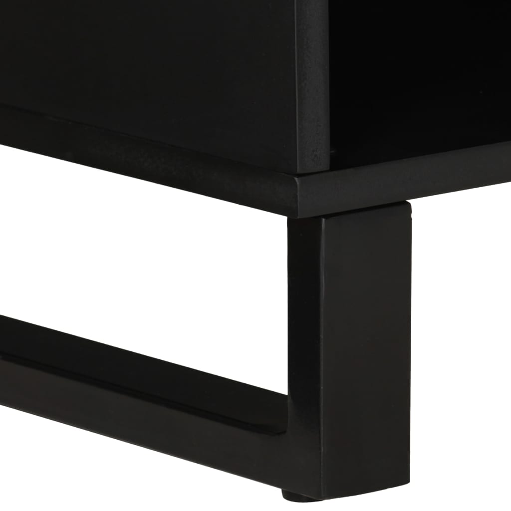 TV Cabinet 80x33x46 cm Solid Wood Mango&Engineered Wood