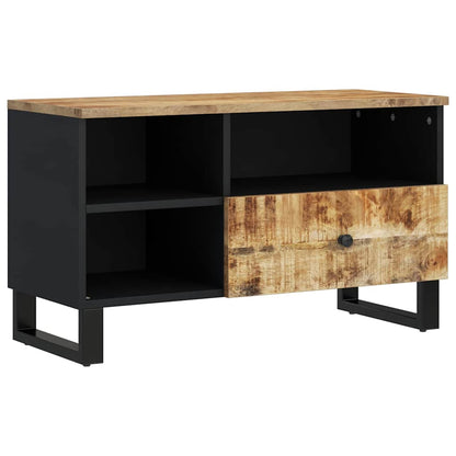 TV Cabinet 80x33x46 cm Solid Wood Mango&Engineered Wood