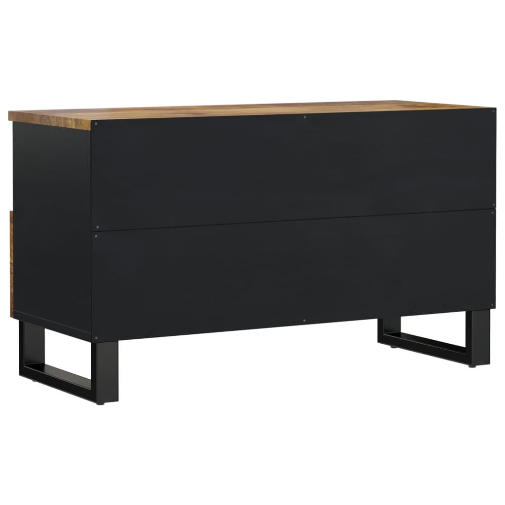 TV Cabinet 80x33x46 cm Solid Wood Mango&Engineered Wood